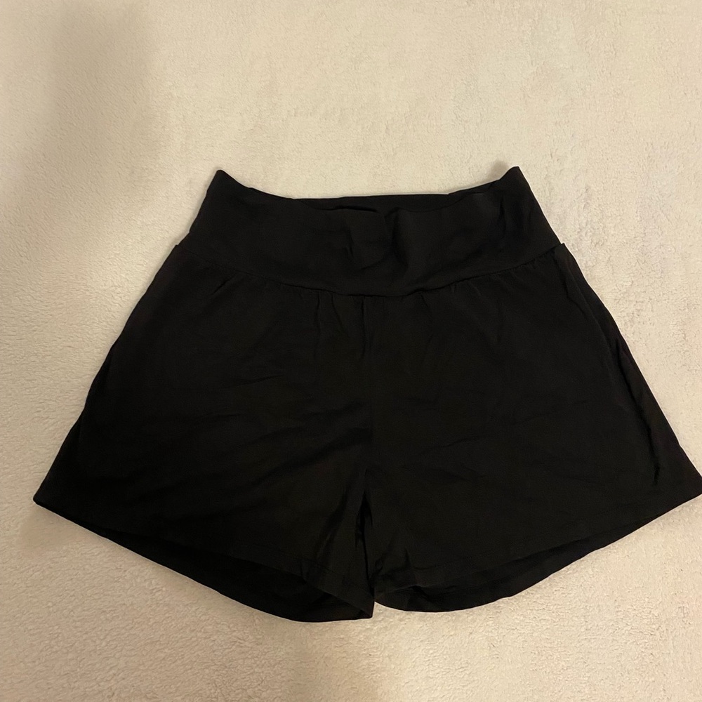 HALARA Women's Black Swim Coverup Shorts